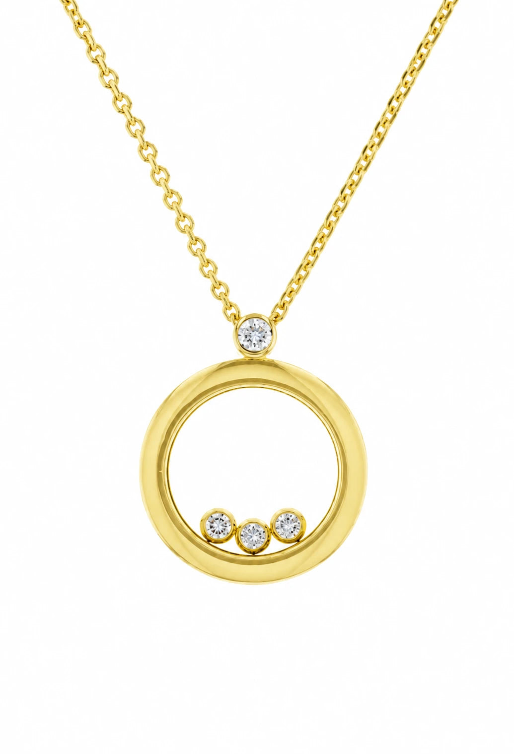 Chopard Collier Happy diamond Or jaune et Diamant