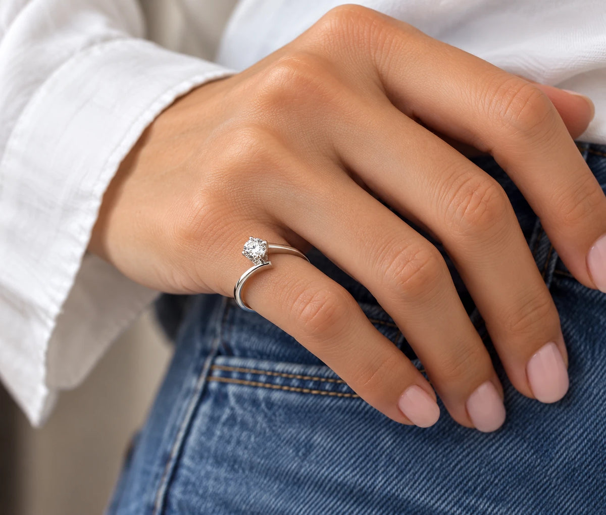Bague or et Diamant