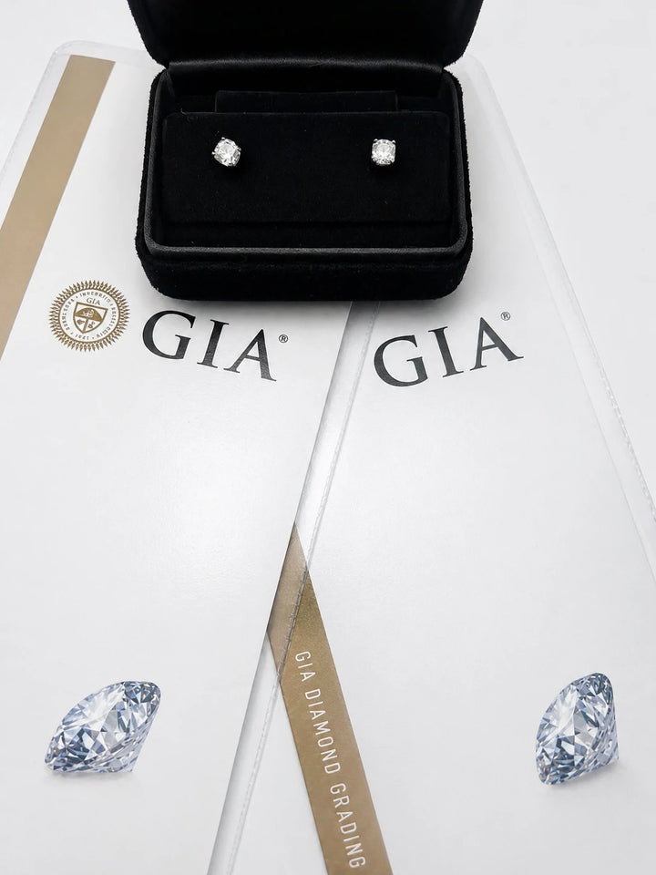 Boucles d'oreilles Or blanc et Diamant