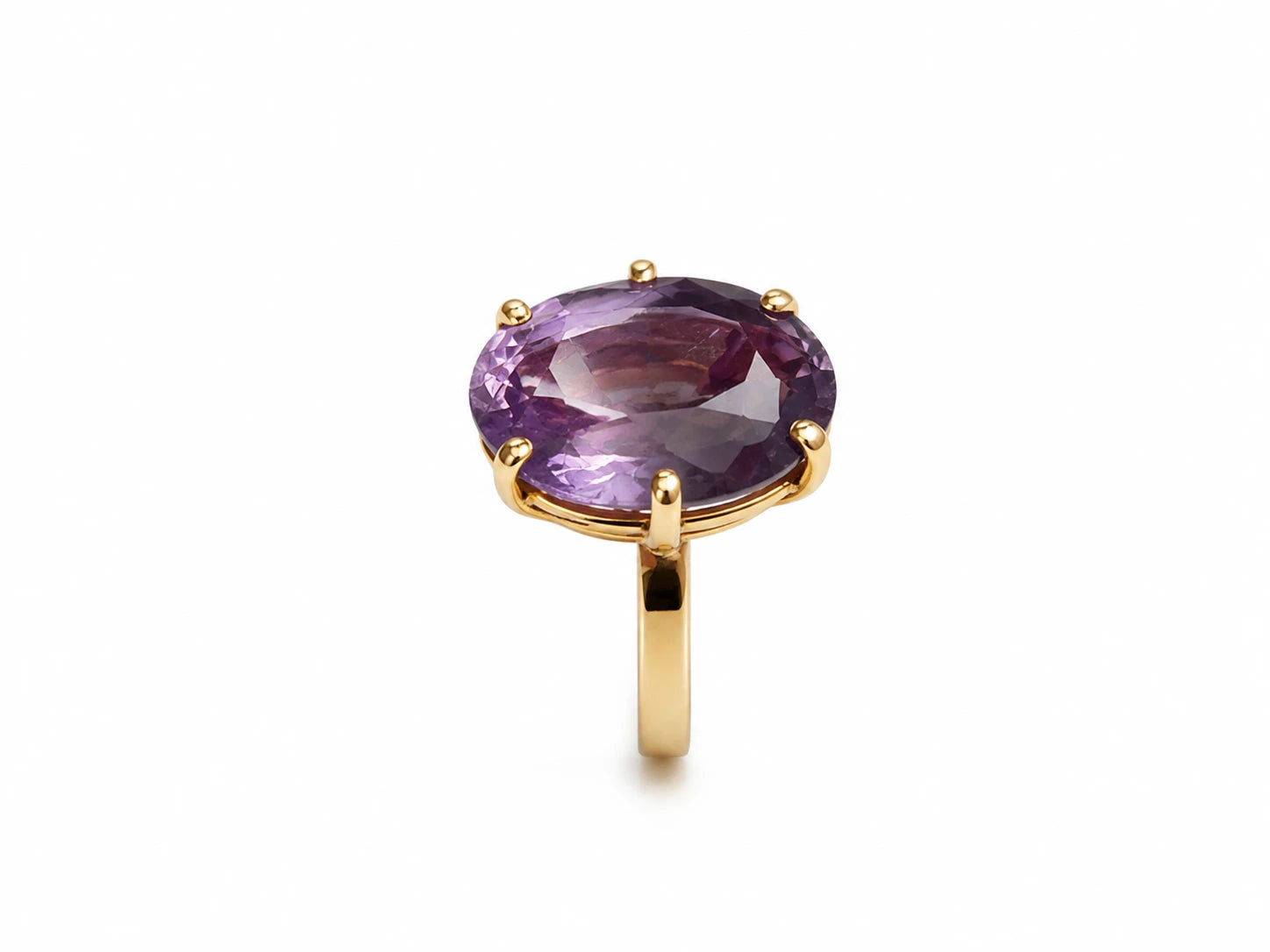 Bague or et Améthyste