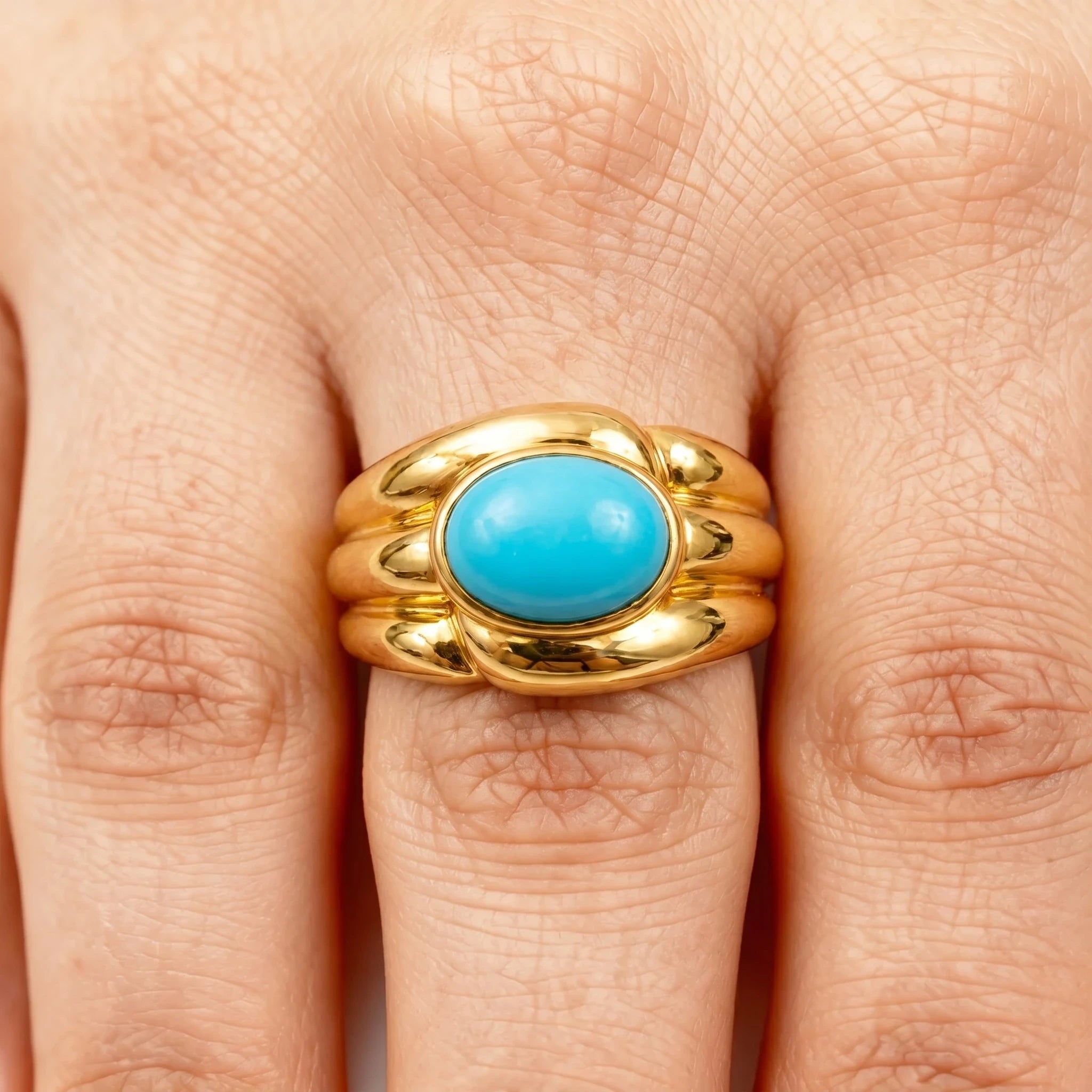 Van Cleef & Arpels Bague Or jaune et Turquoise