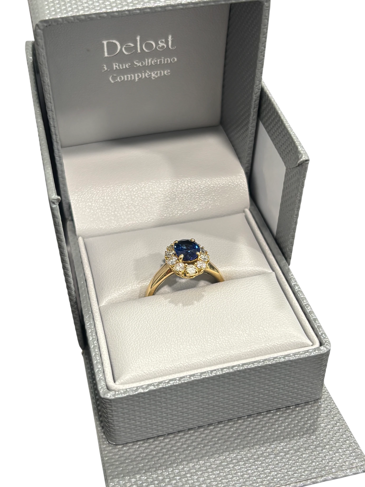 Bague or et Saphir