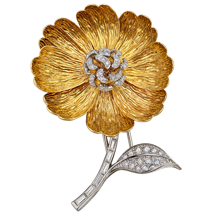 Boucheron · Broche Fleur en or et diamants