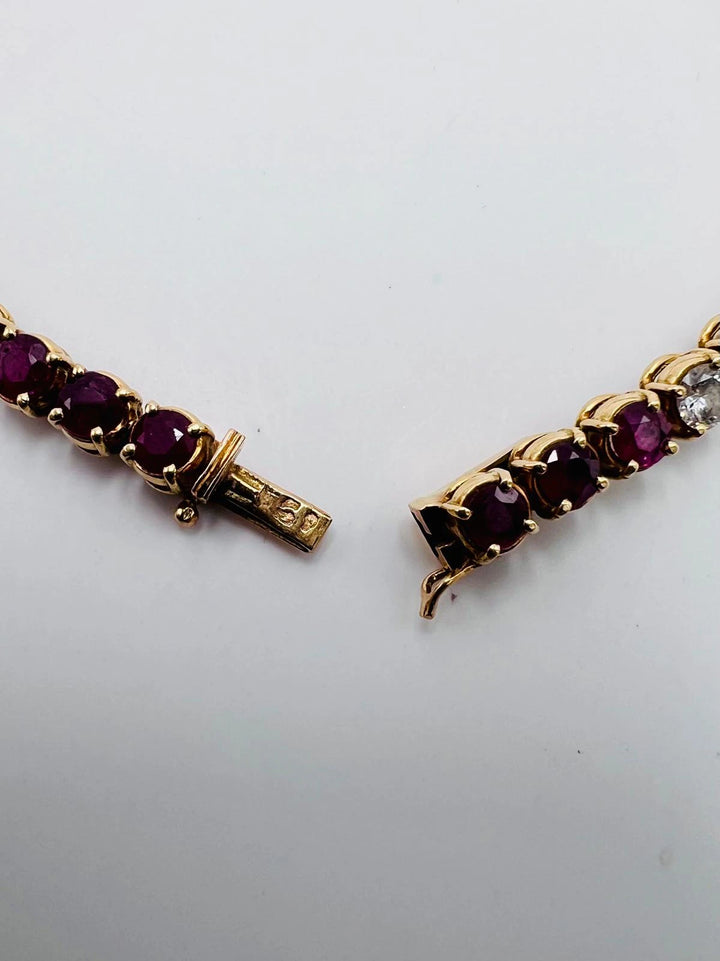 Bracelet or et Rubis