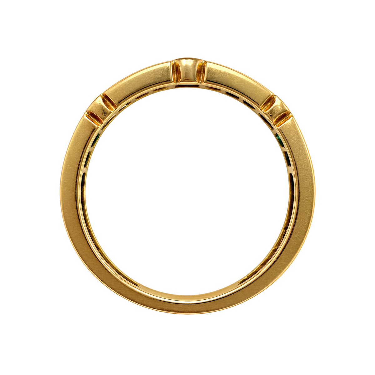 Bague or et Émeraudes