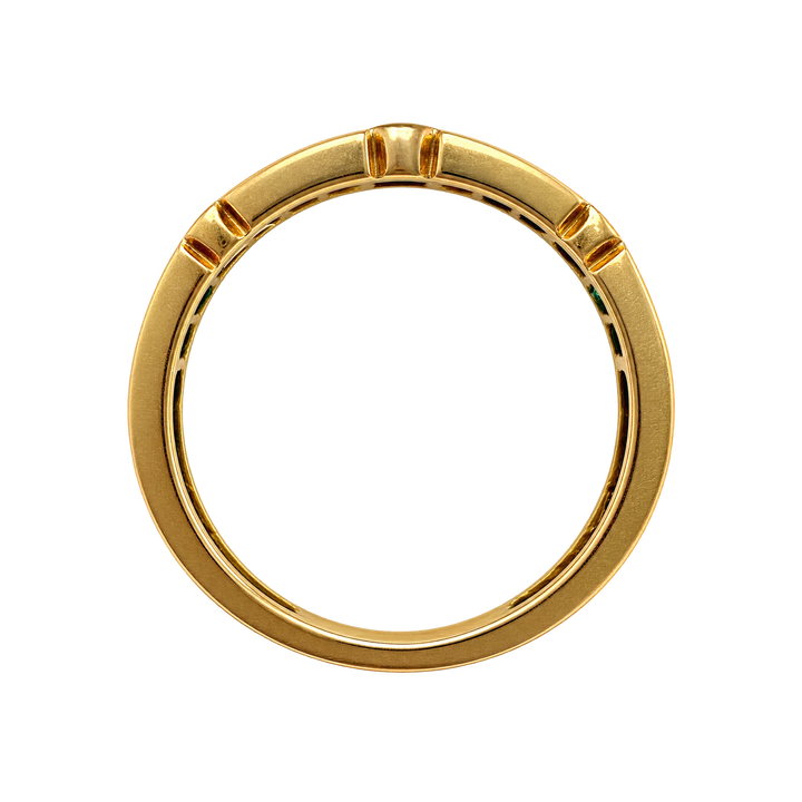 Bague or et Émeraudes
