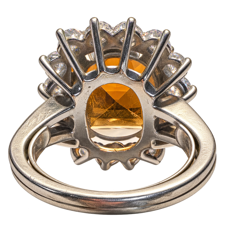 Bague or et Citrine