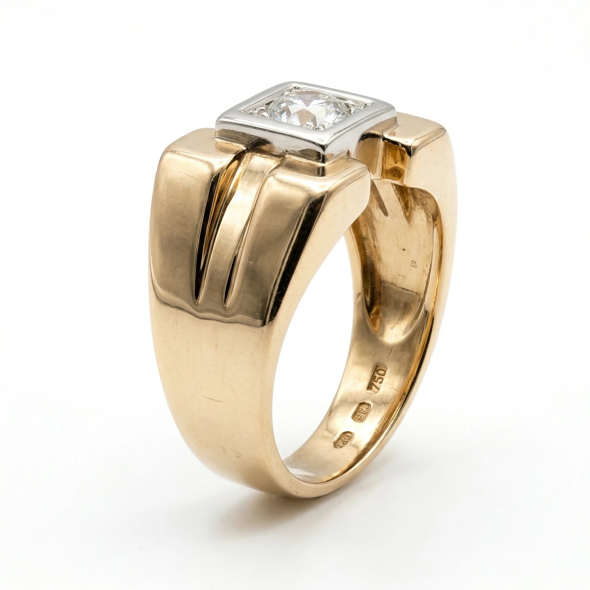 Bague Or jaune et Diamant