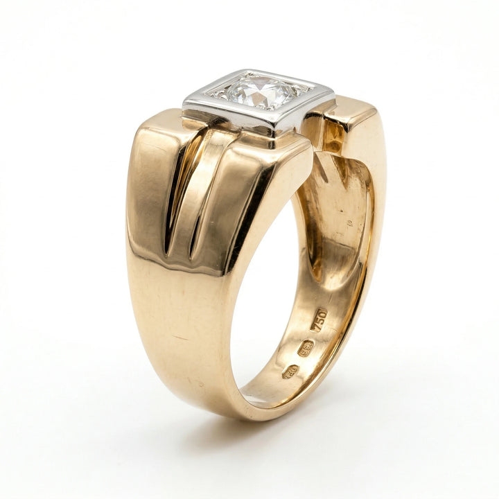 Bague Or jaune et Diamant