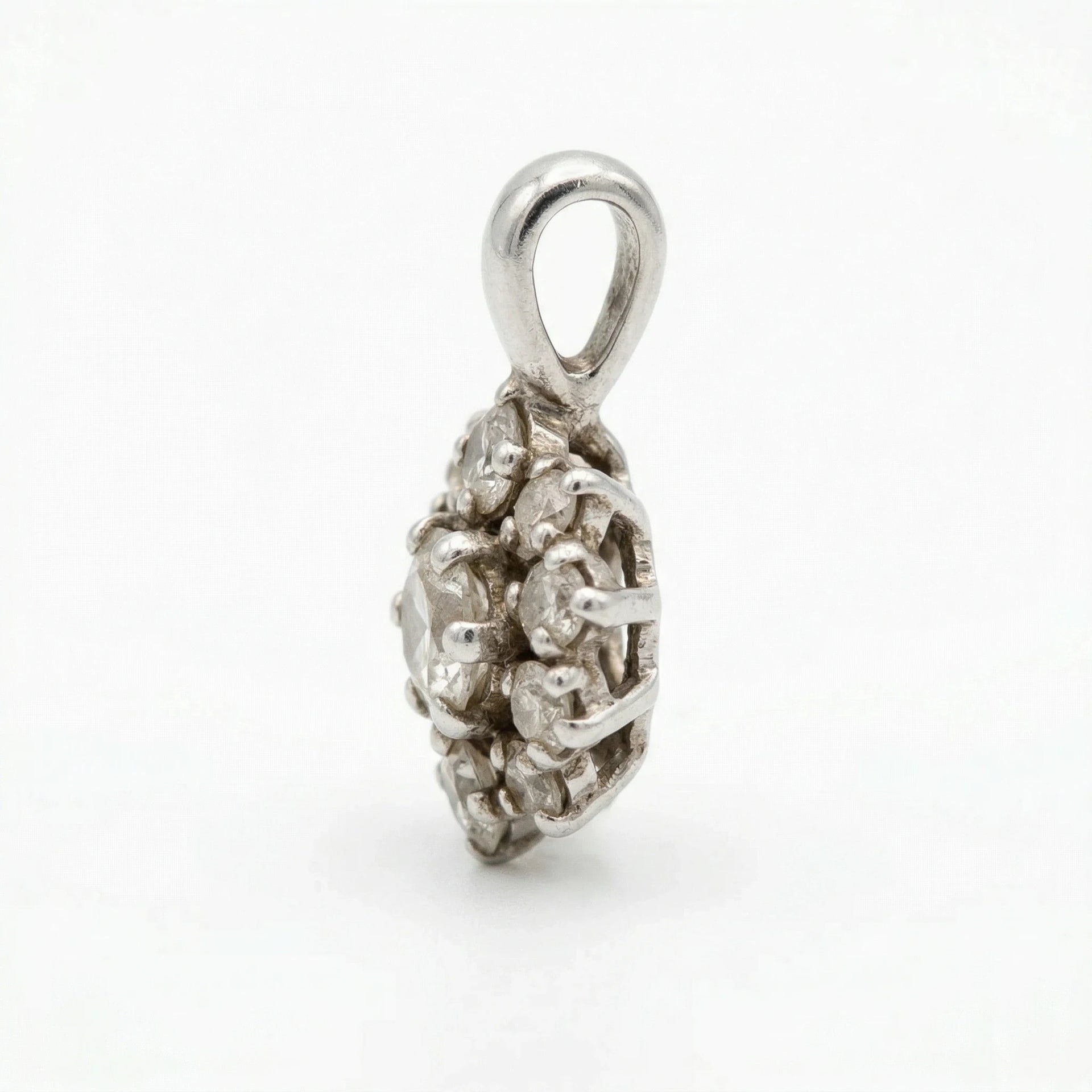 Pendentif platine et Diamants