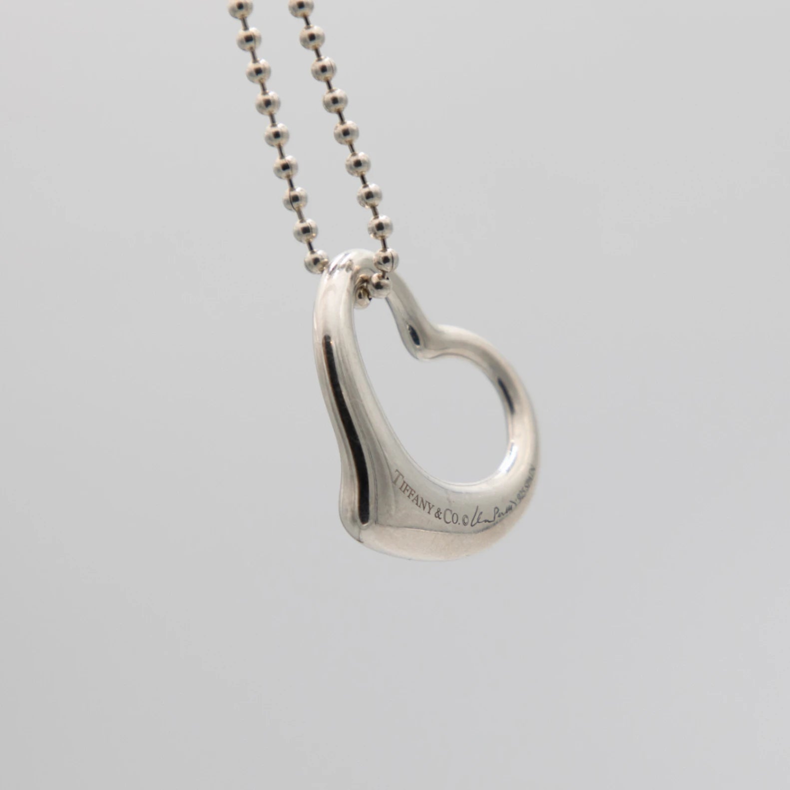 Tiffany & Co. Collier Open Heart Argent