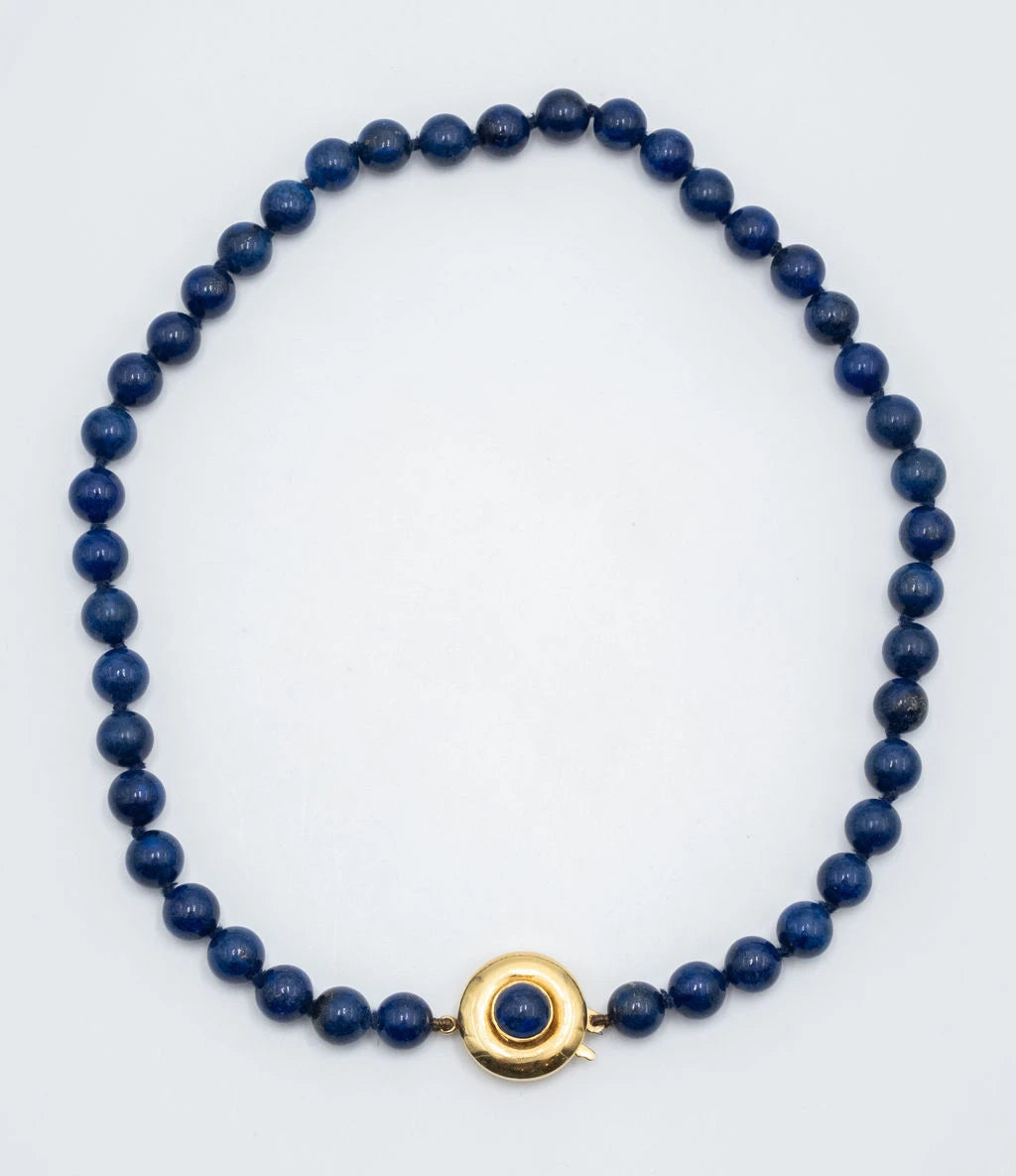 Collier Or jaune et Lapis Lazuli