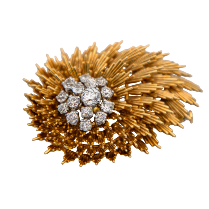 Broche Or jaune et Diamant
