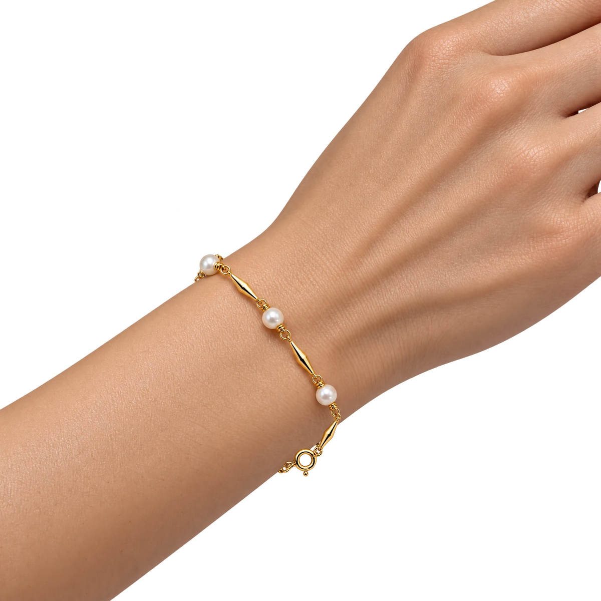 Bracelet or et Perle de culture