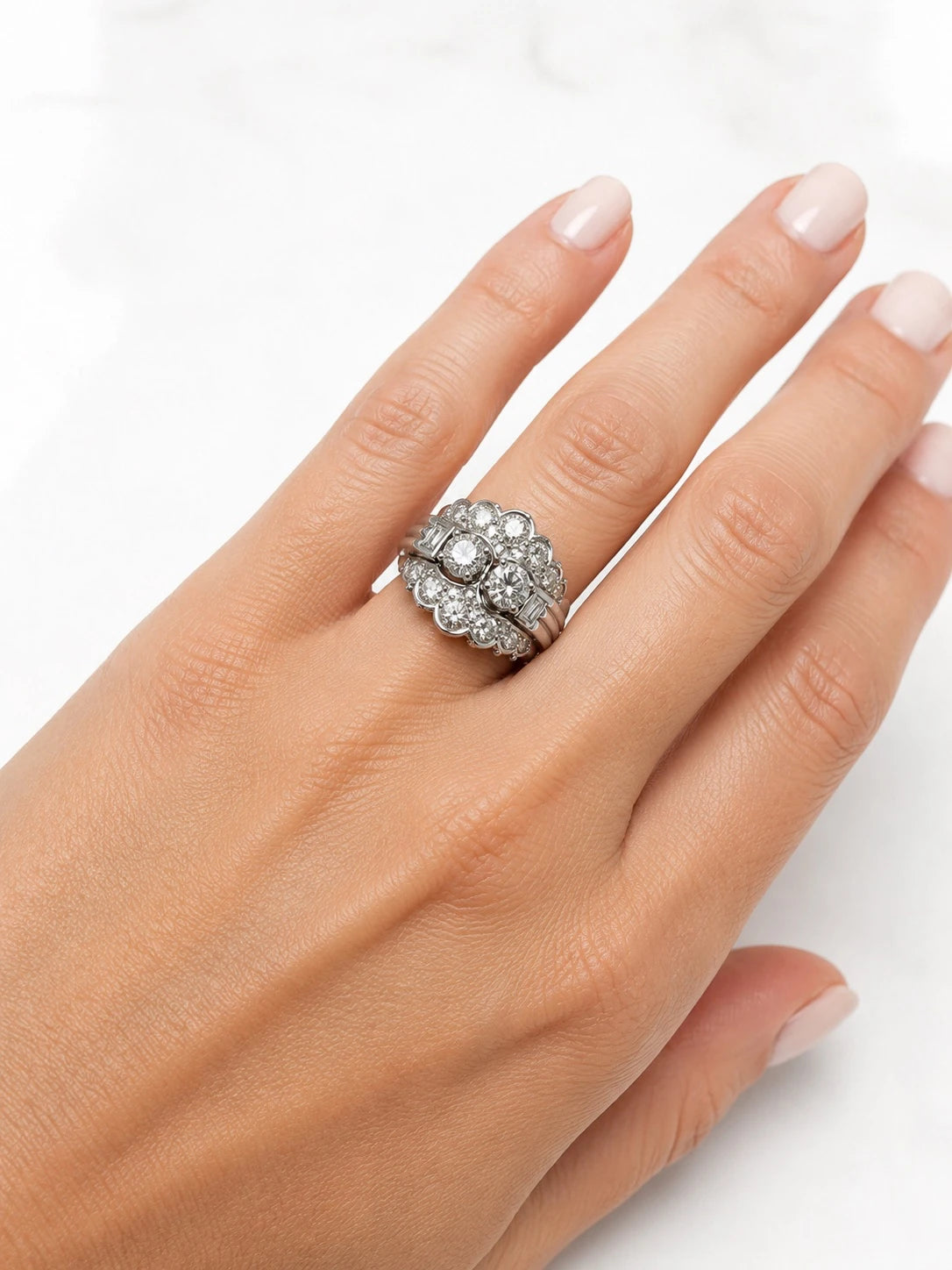 Bague platine et Diamant