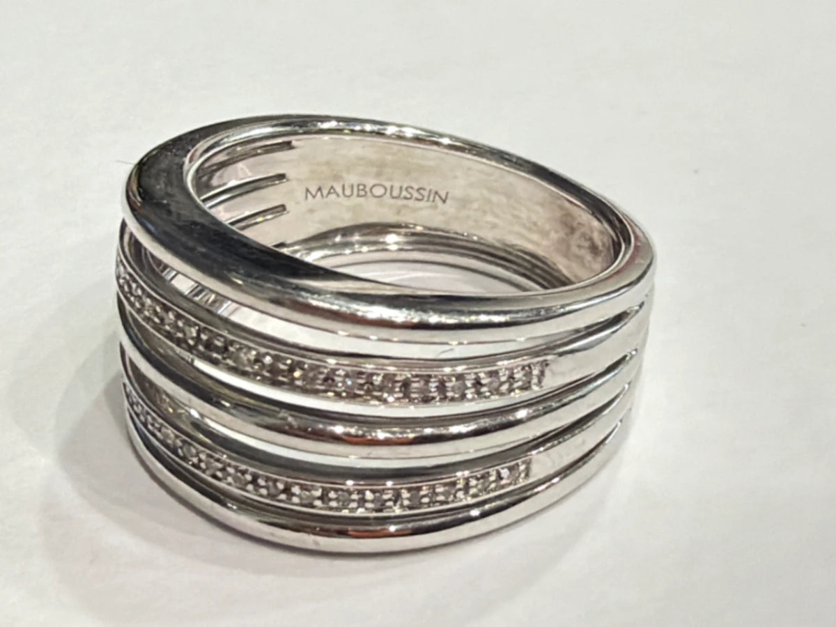 Mauboussin Bague Osez la route de diamants or et Diamant