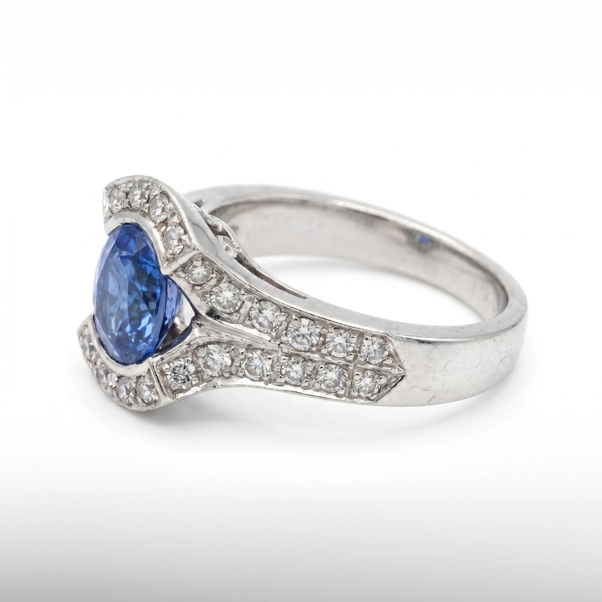 Bague or et Saphir