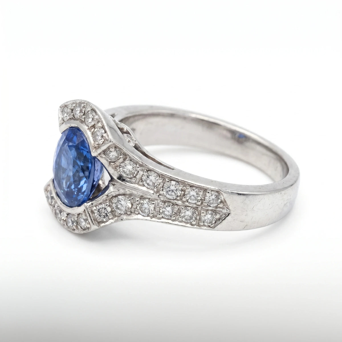 Bague or et Saphir