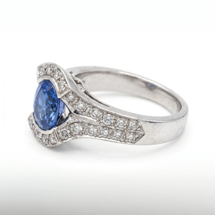 Bague or et Saphir