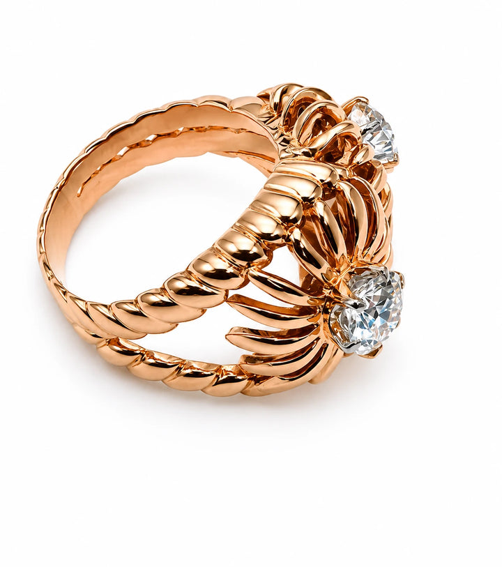 Bague Or rose et Diamant