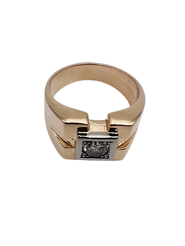 Bague Or jaune et Diamant