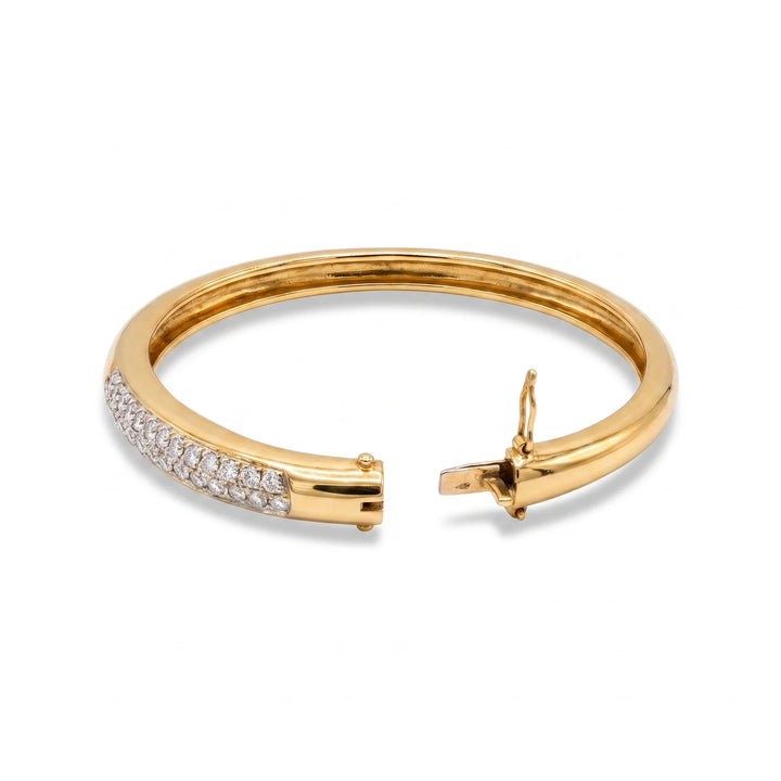 Bracelet or et Diamant pavage