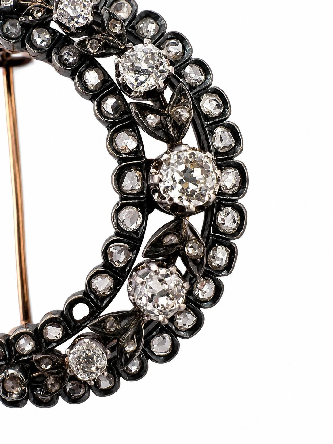 Broche Or rose et Diamant