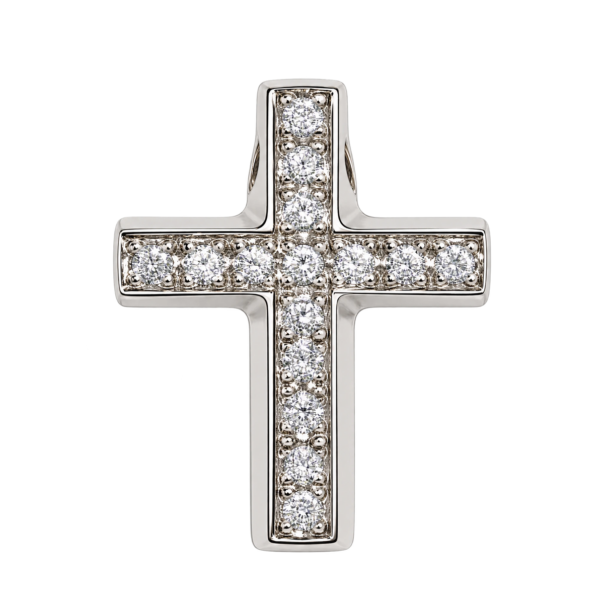 Pendentif croix or et Diamants