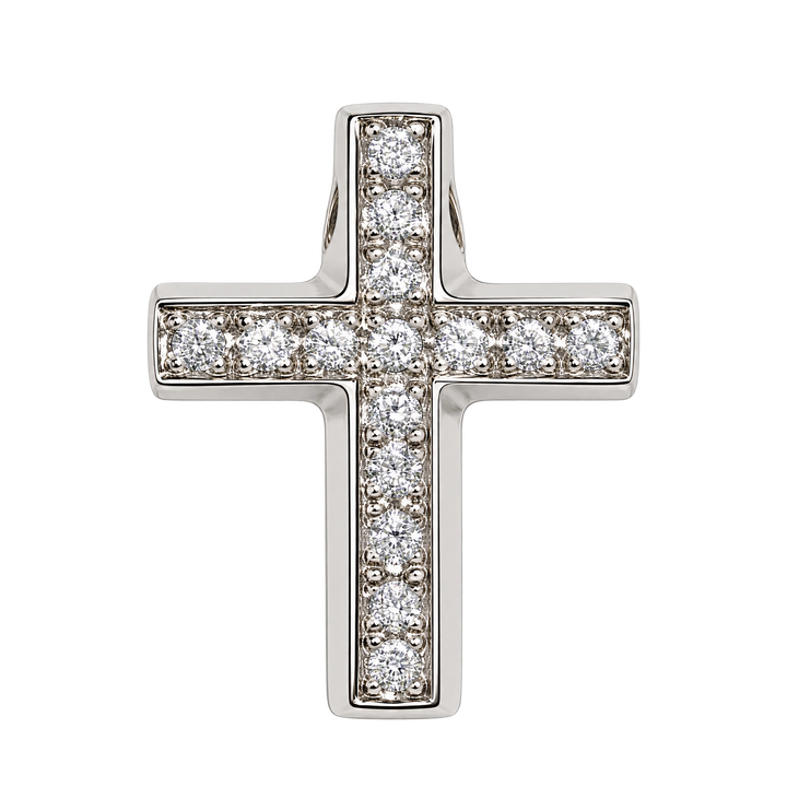 Pendentif croix or et Diamants