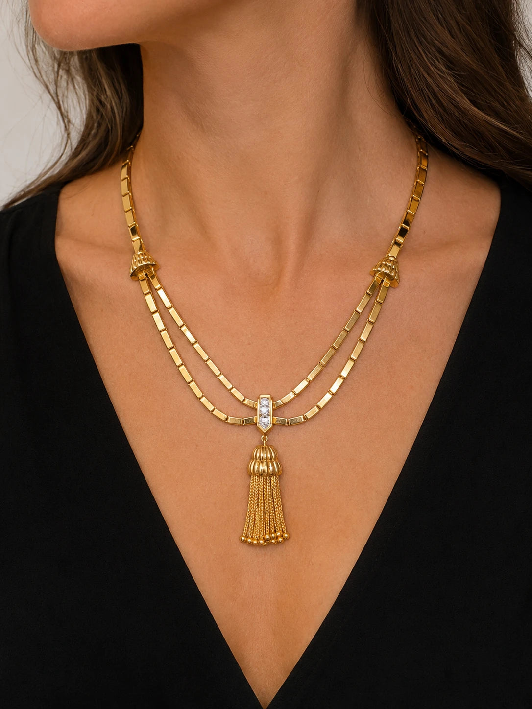 Collier or et Diamants