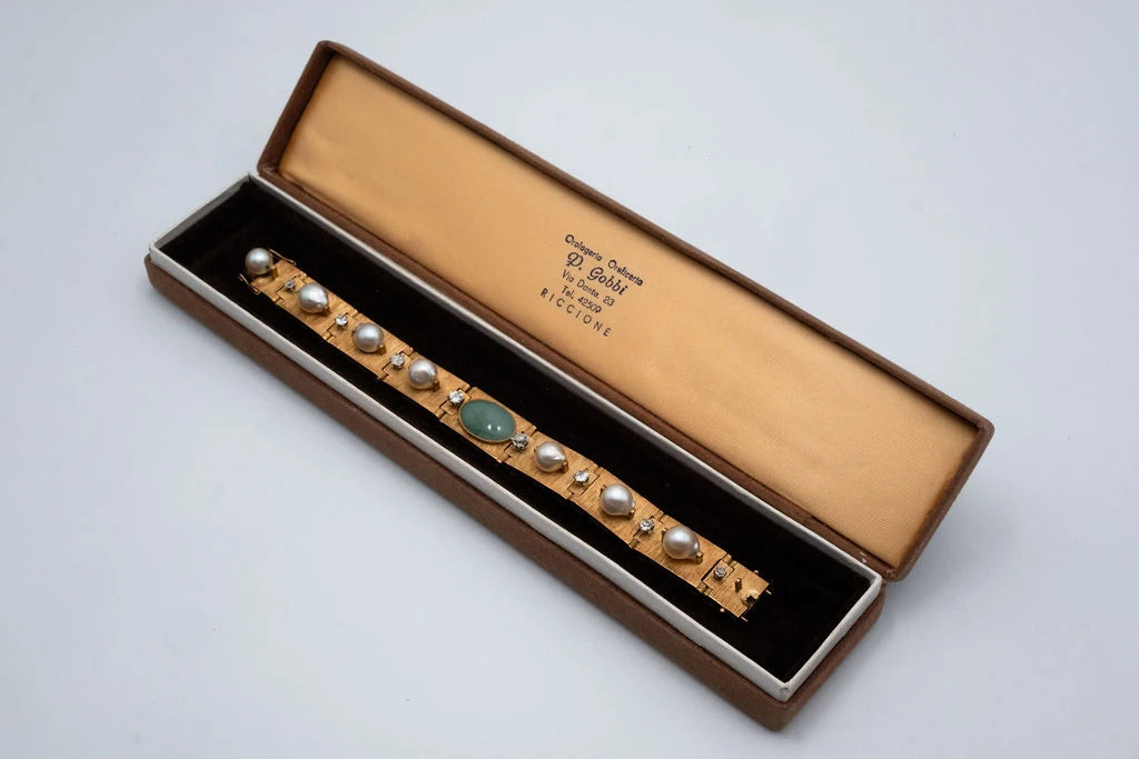 D. Gobbo Bracelet or et Perle