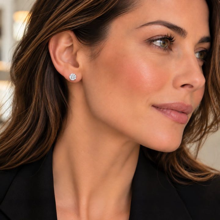 Boucles d'oreilles or et Diamant