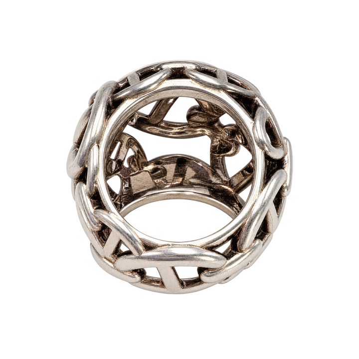 Hermès Bague Chaine d'ancre argent