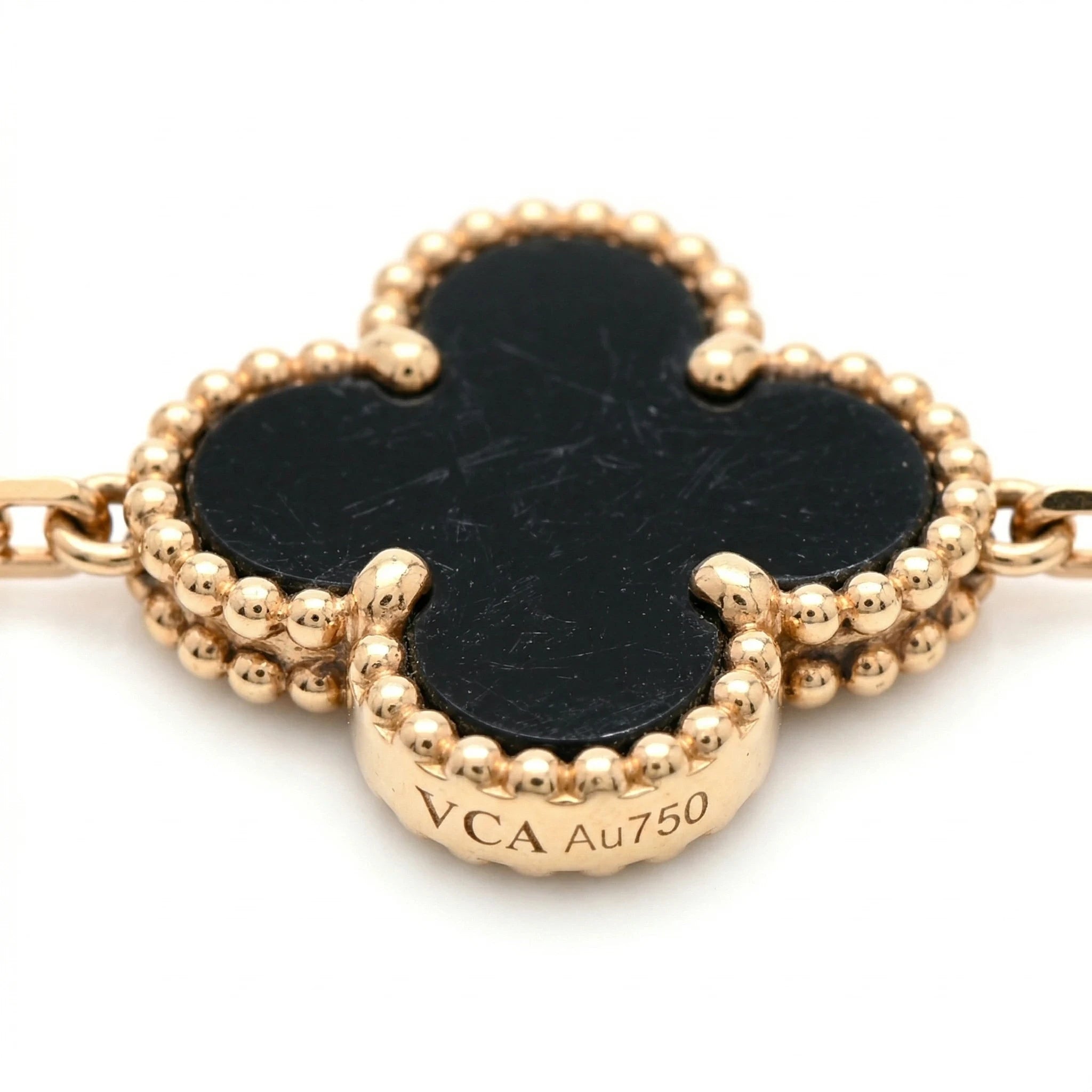 Van Cleef & Arpels Bracelet Alhambra Or jaune et Onyx