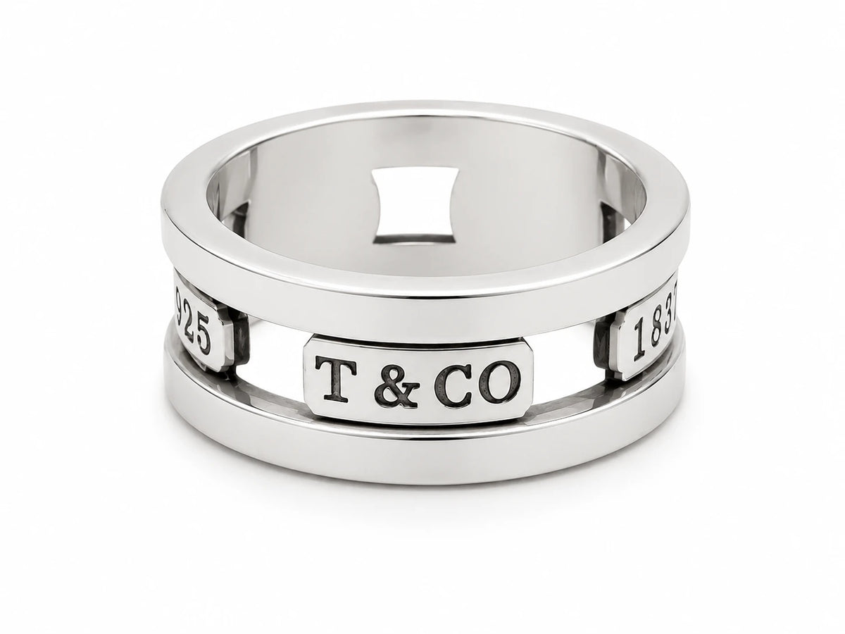Tiffany & Co. Bague 1837 argent