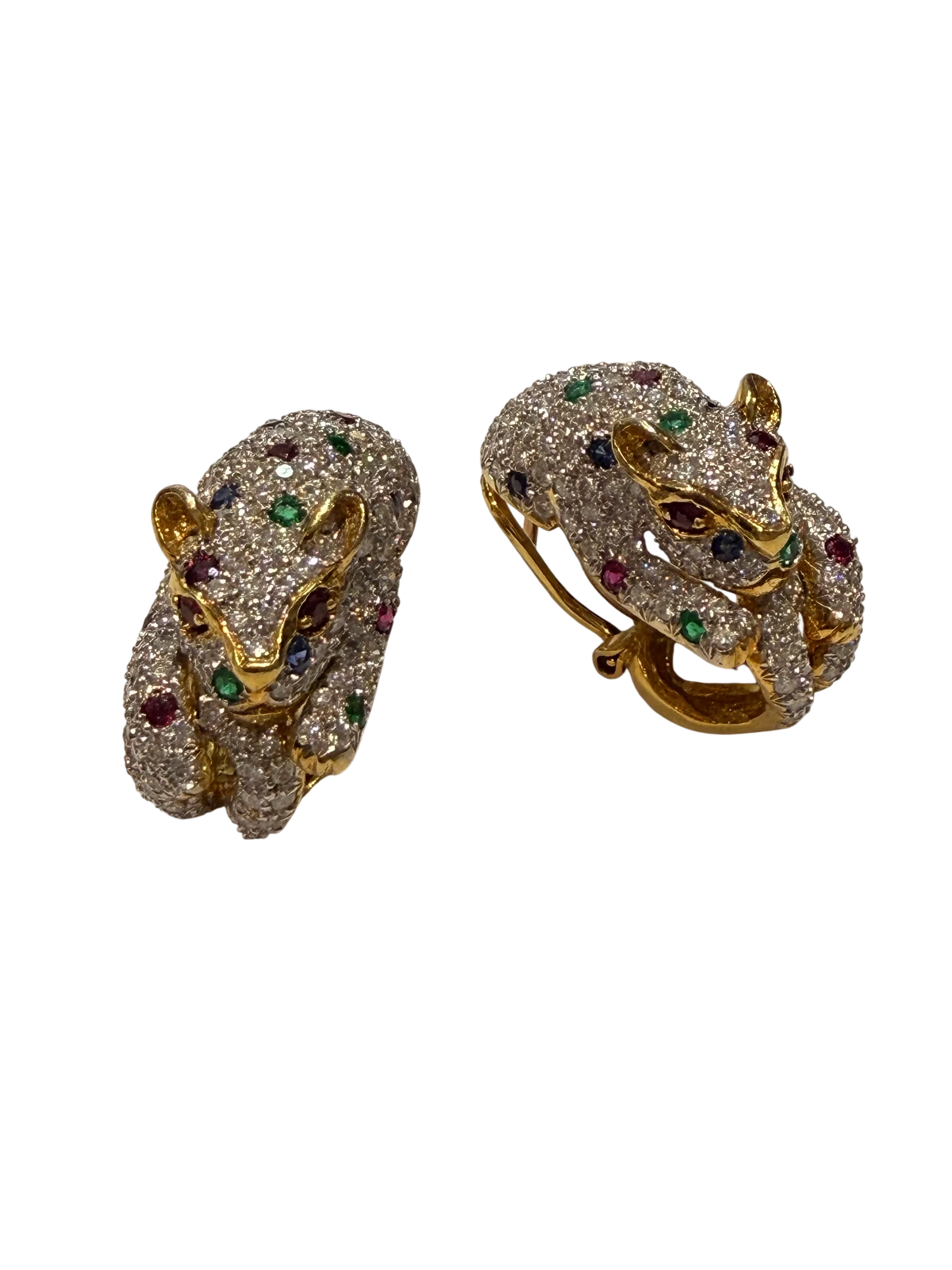 Boucles d'oreilles or et Diamant