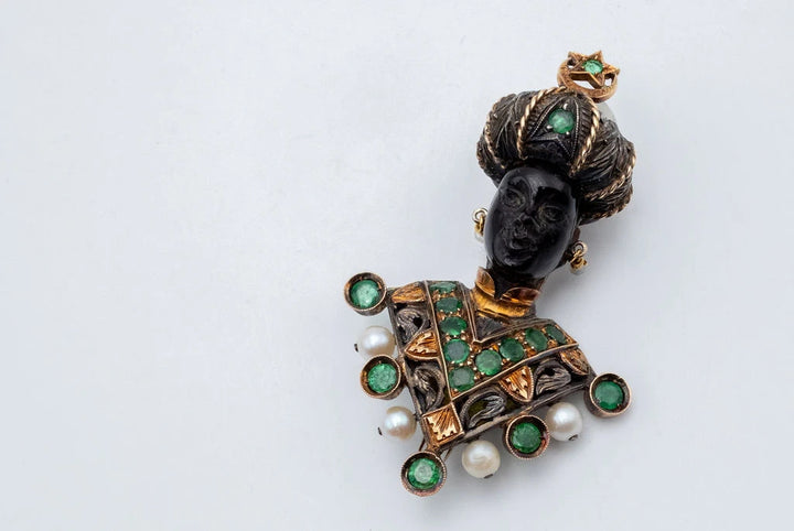 Maison Nardi Broche Moretto Or jaune et Perle