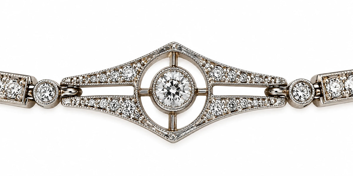 Bracelet or et Diamants