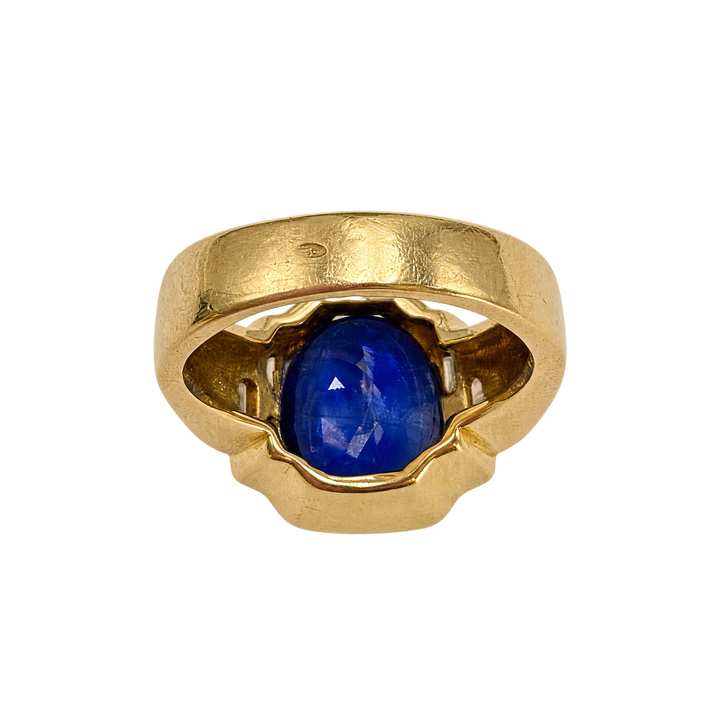 Bague or et Saphir