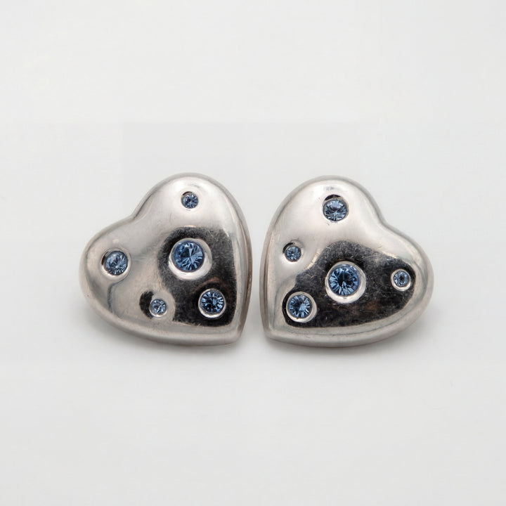 yves saint laurent Boucles d'oreilles Argent et strass