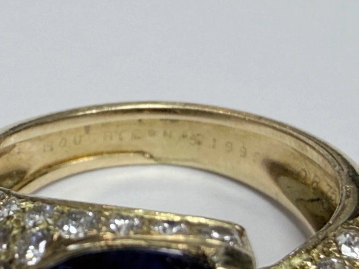 Boucheron Bague or et Saphir