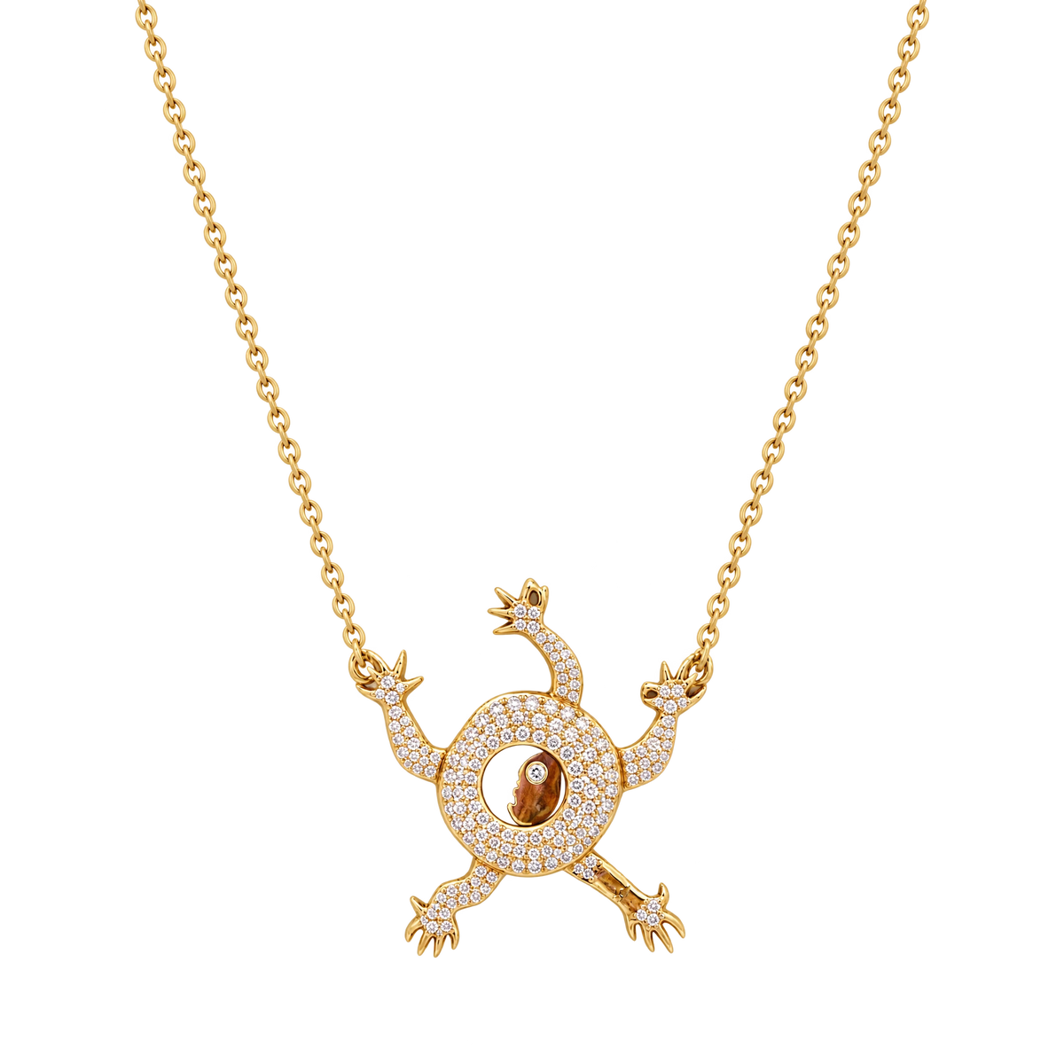 Rodolphe Design Collier Ripollès or et Diamant pavage