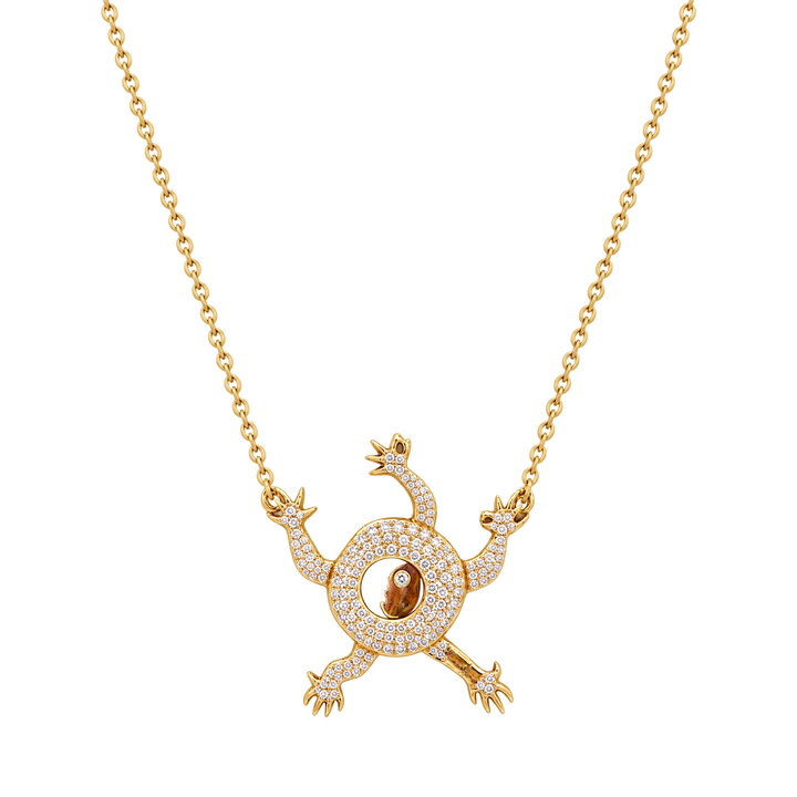 Rodolphe Design Collier Ripollès or et Diamant pavage