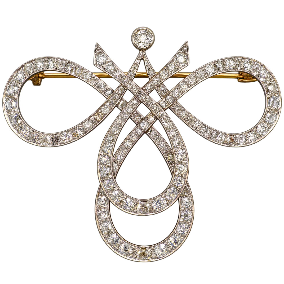Broche or et Diamant