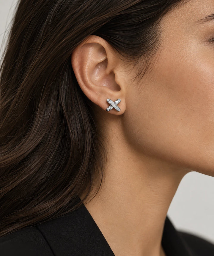 Chaumet Boucles d'oreilles Liens or et Diamants