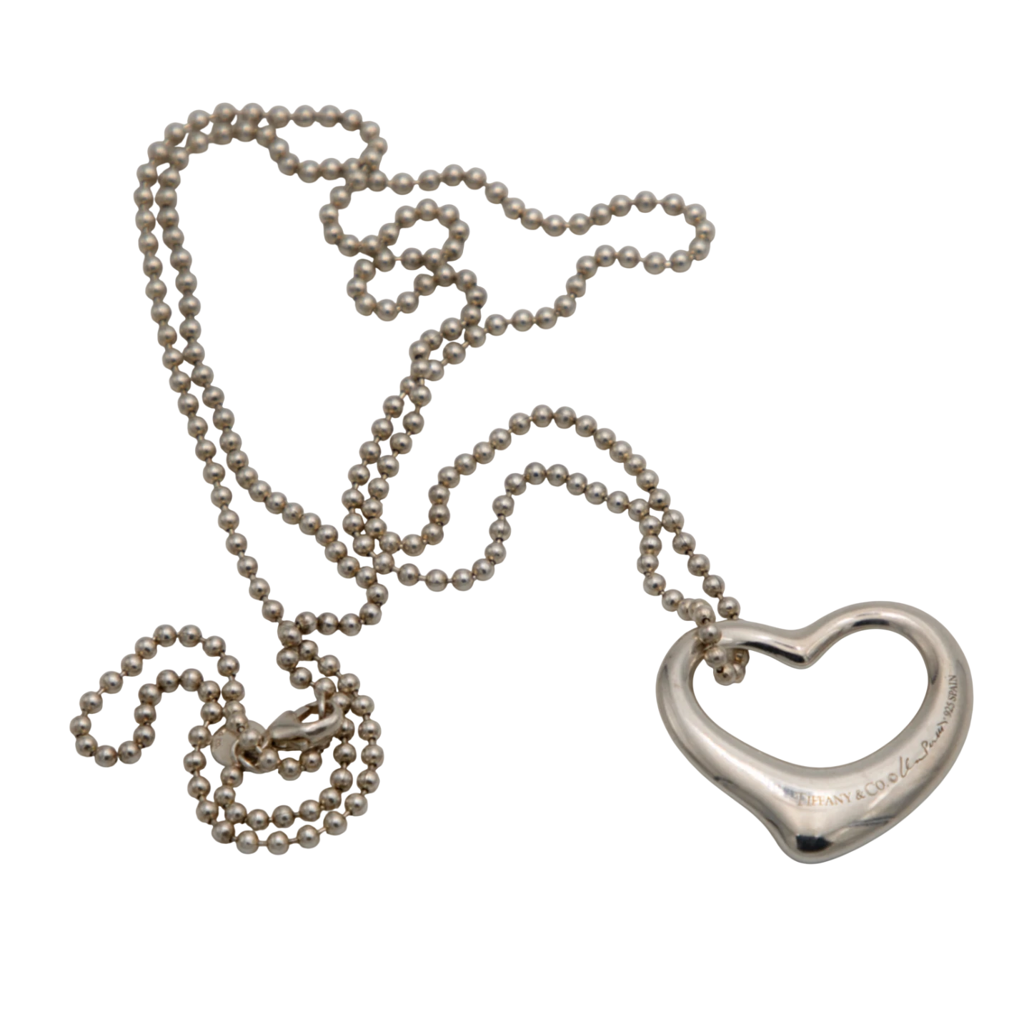 Tiffany & Co. Collier Open Heart Argent