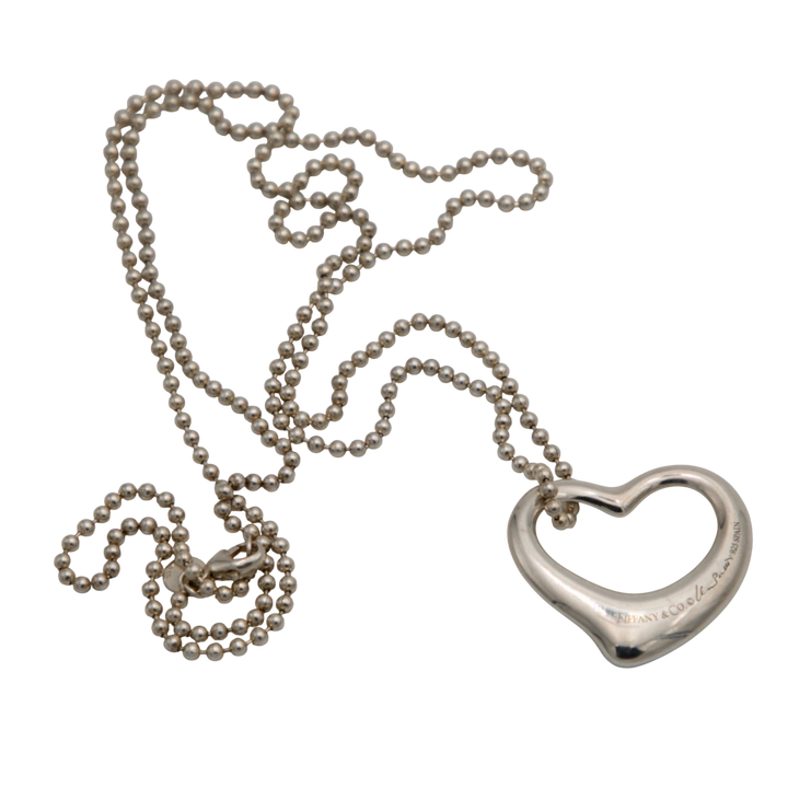 Tiffany & Co. Collier Open Heart Argent