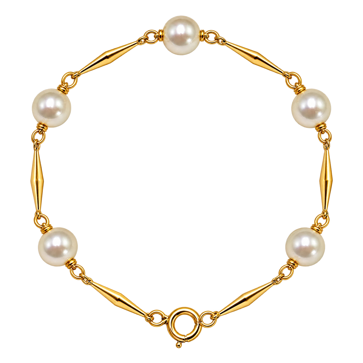 Bracelet or et Perle de culture