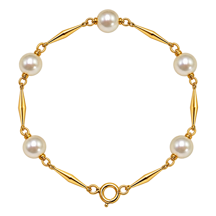 Bracelet or et Perle de culture