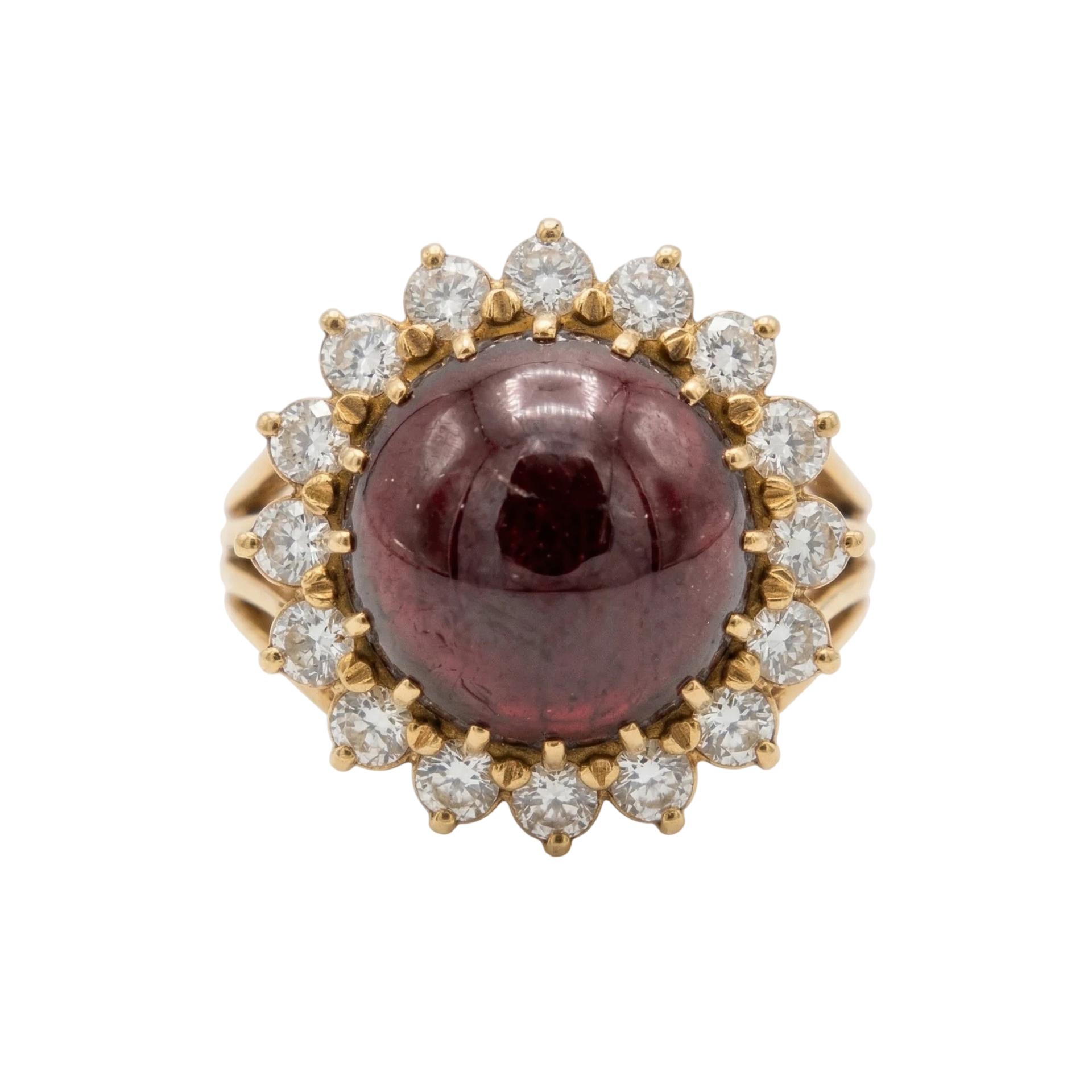 Bague Or jaune et Rubellite